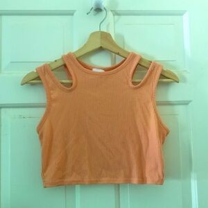 Crop top with cut outs!